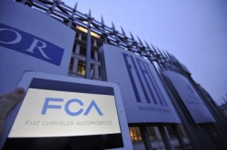 La sede della FIAT a Torino, nel giorno della nascita di Fiat Chrysler Automobiles