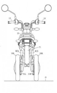 Da Yamaha scooter elettrico 3 ruote che si inclina in curva