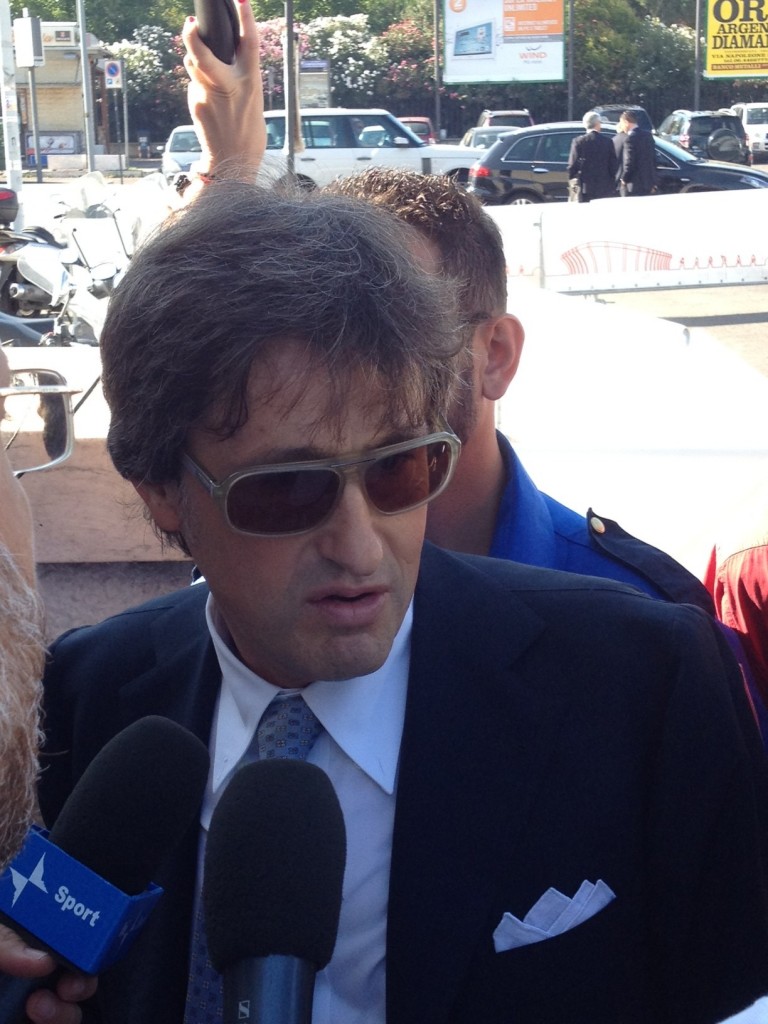 Il procuratore federale Stefano Palazzi all'arrivo al Foro Italico